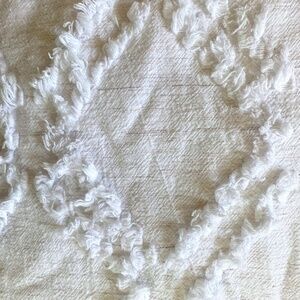Rachel Ashwell-Cotton Queen Chenille Accent White